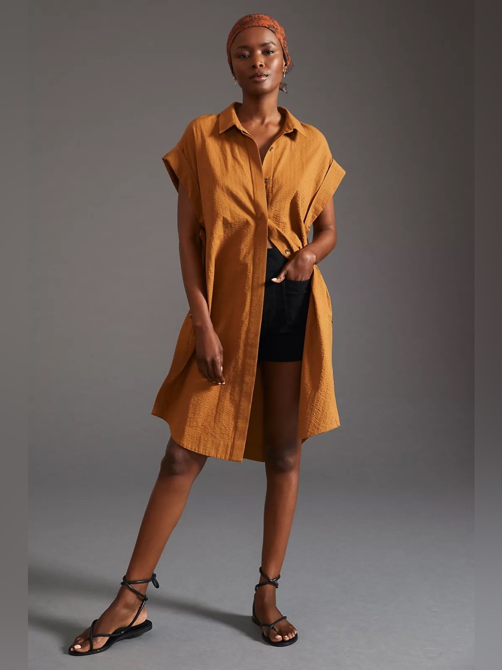 Maeve Side-Slit Tunic Dress